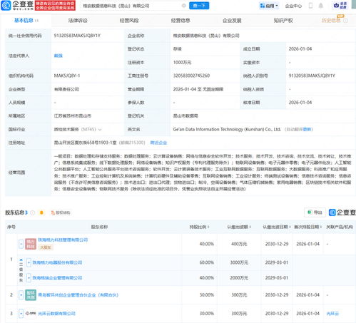 格力电器跨界布局数字经济，成立数据信息科技公司，强化数据处理与存储支持服务